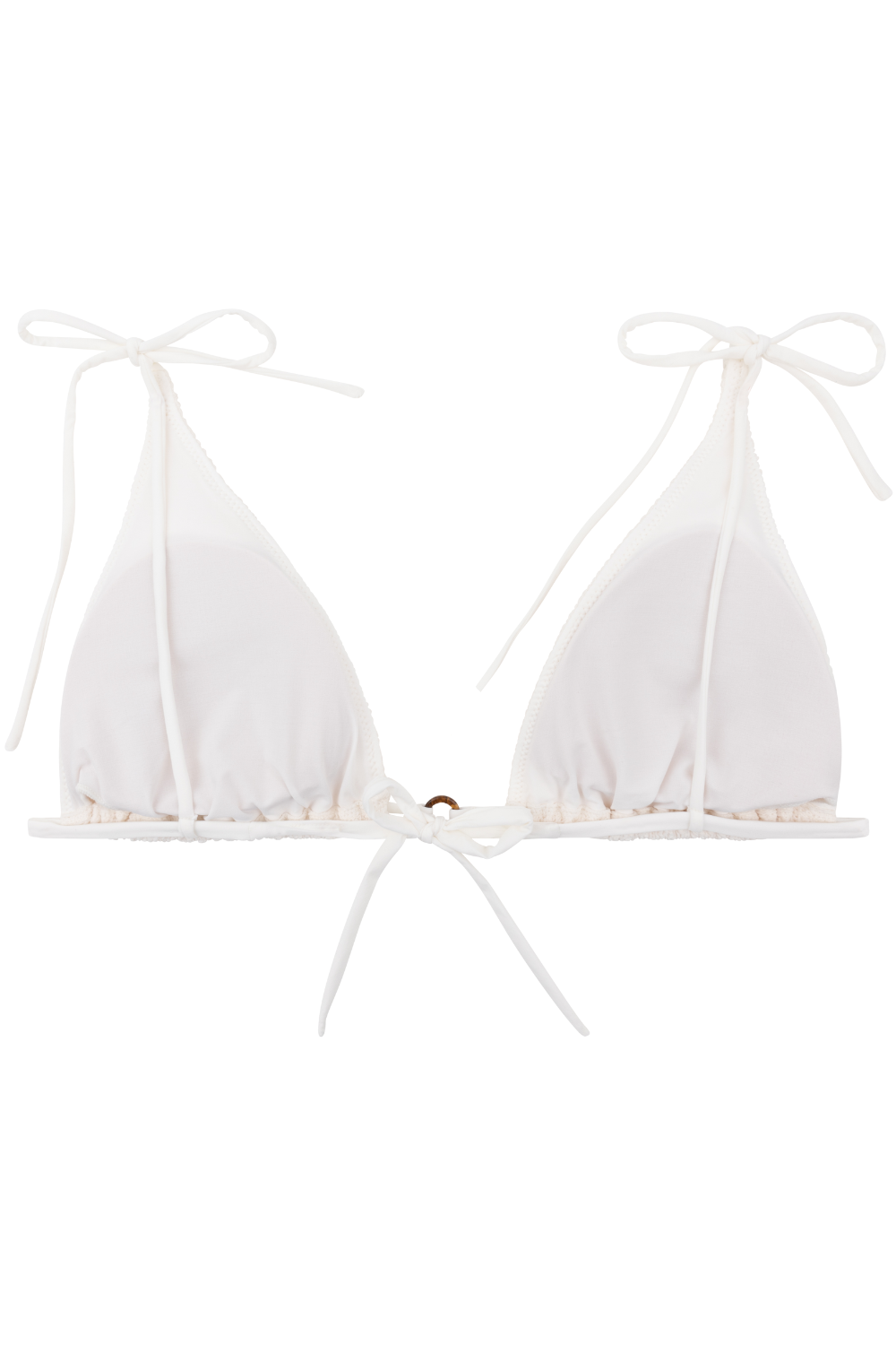 Love Stories Jolly Triangle Bikini Top Off White
