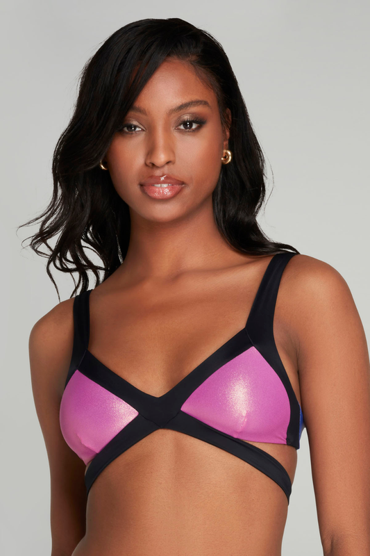 Agent Provocateur Mazzy Bikini Top Pink/Cobalt