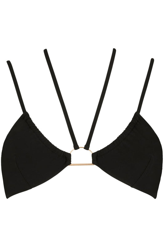 Atelier Amour L'eau à la Bouche Bikini Top Black