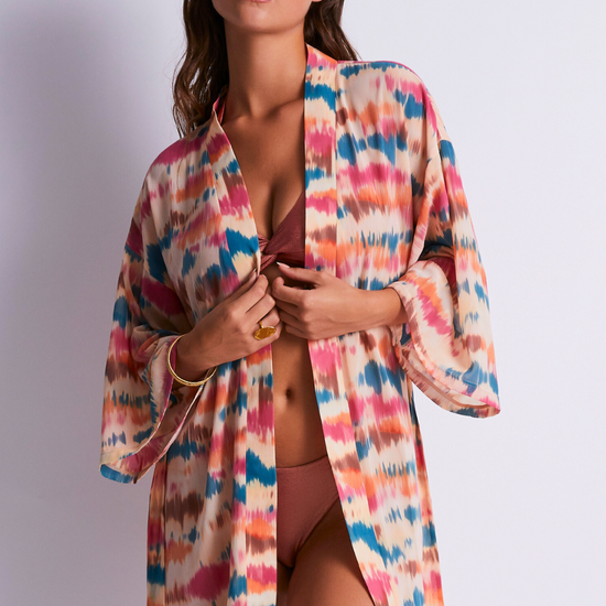 Aubade Evening Sand Beach Kimono Seashell