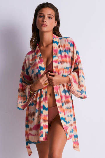 Aubade Evening Sand Beach Kimono Seashell