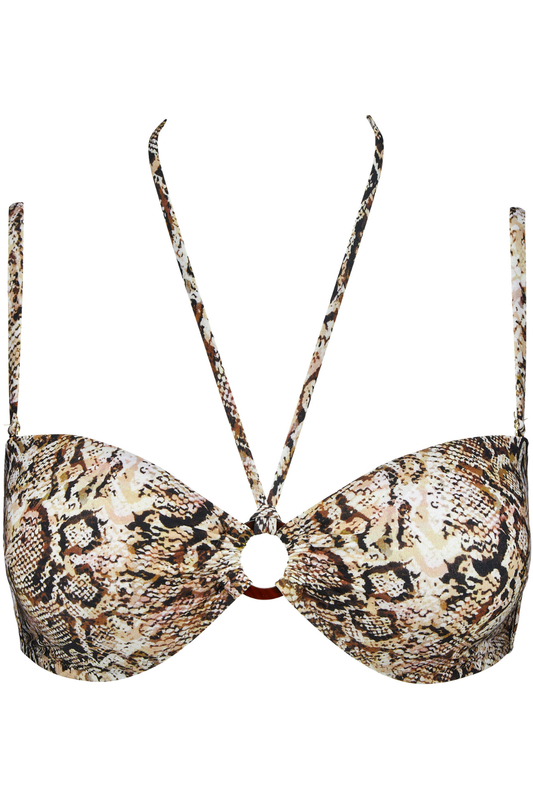 Aubade Fierce Spirit Bandeau Bikini Top Serpent