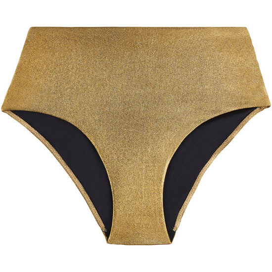 Aubade Sunlight Glow High Waist Bikini Bottom Antique Gold