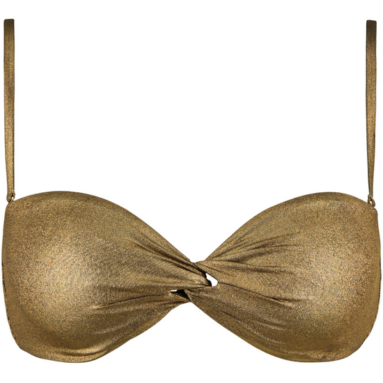 Aubade Sunlight Glow Moulded Bandeau Bikini Top Antique Gold