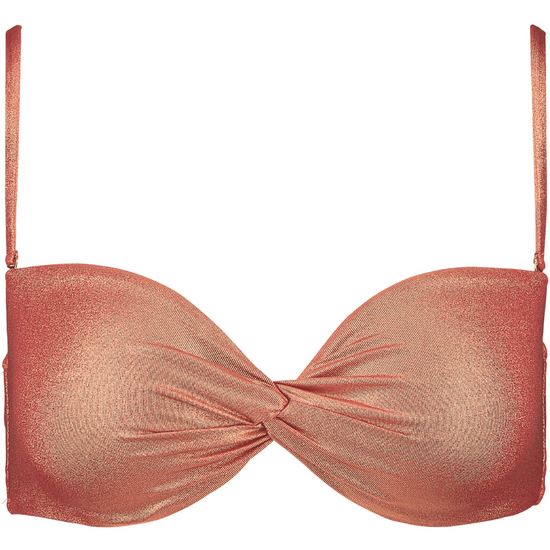 Aubade Sunlight Glow Moulded Bandeau Bikini Top Cuivre