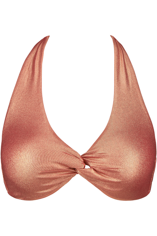 Aubade Sunlight Glow Moulded Triangle Bikini Top Cuivre