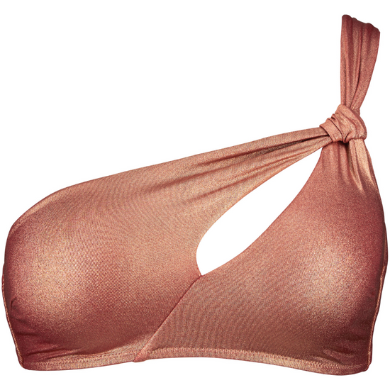Aubade Sunlight Glow One Shoulder Bikini Top Cuivre