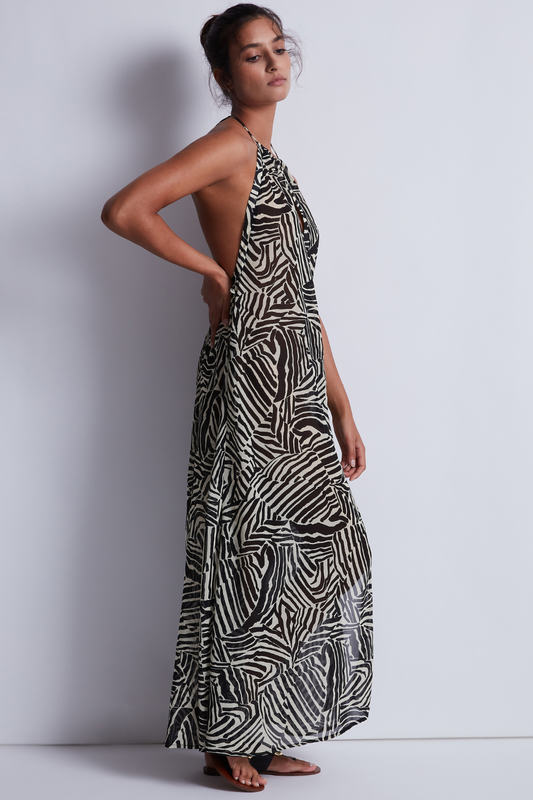 Aubade Beach Paradise Long Beach Dress Zebra