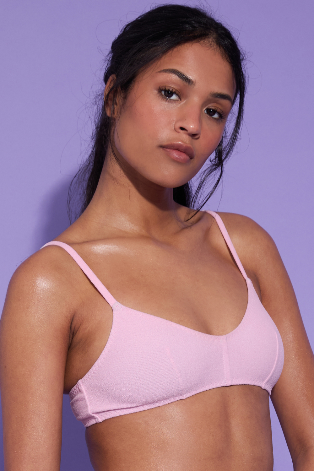 Dora Larsen Lucy Wireless Bikini Top Pink