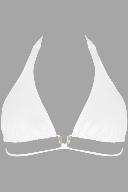 Lise Charmel White Triangle Bikini Top Classe Nautique