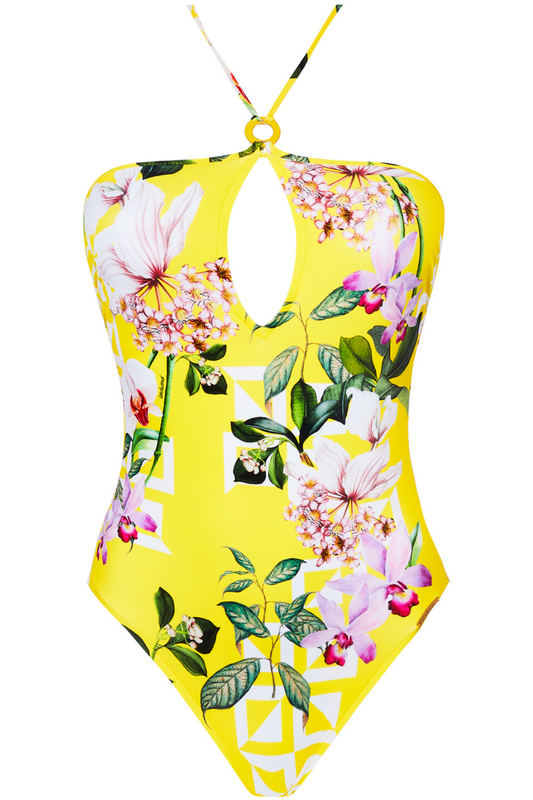 Lise Charmel Jardin Delice Halter Neck Swimsuit Soleil Delice