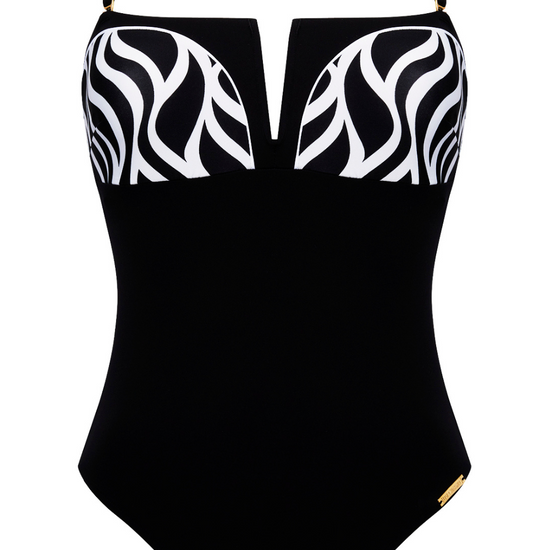 Lise Charmel Ondes Marines Bandeau Swimsuit Ondes Bicolores