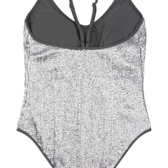 Love Stories Philou Sequin Swimsuit Silver