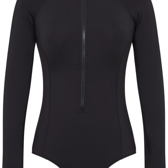 Sea Level Eco Essentials Long Sleeved Swimsuit Black