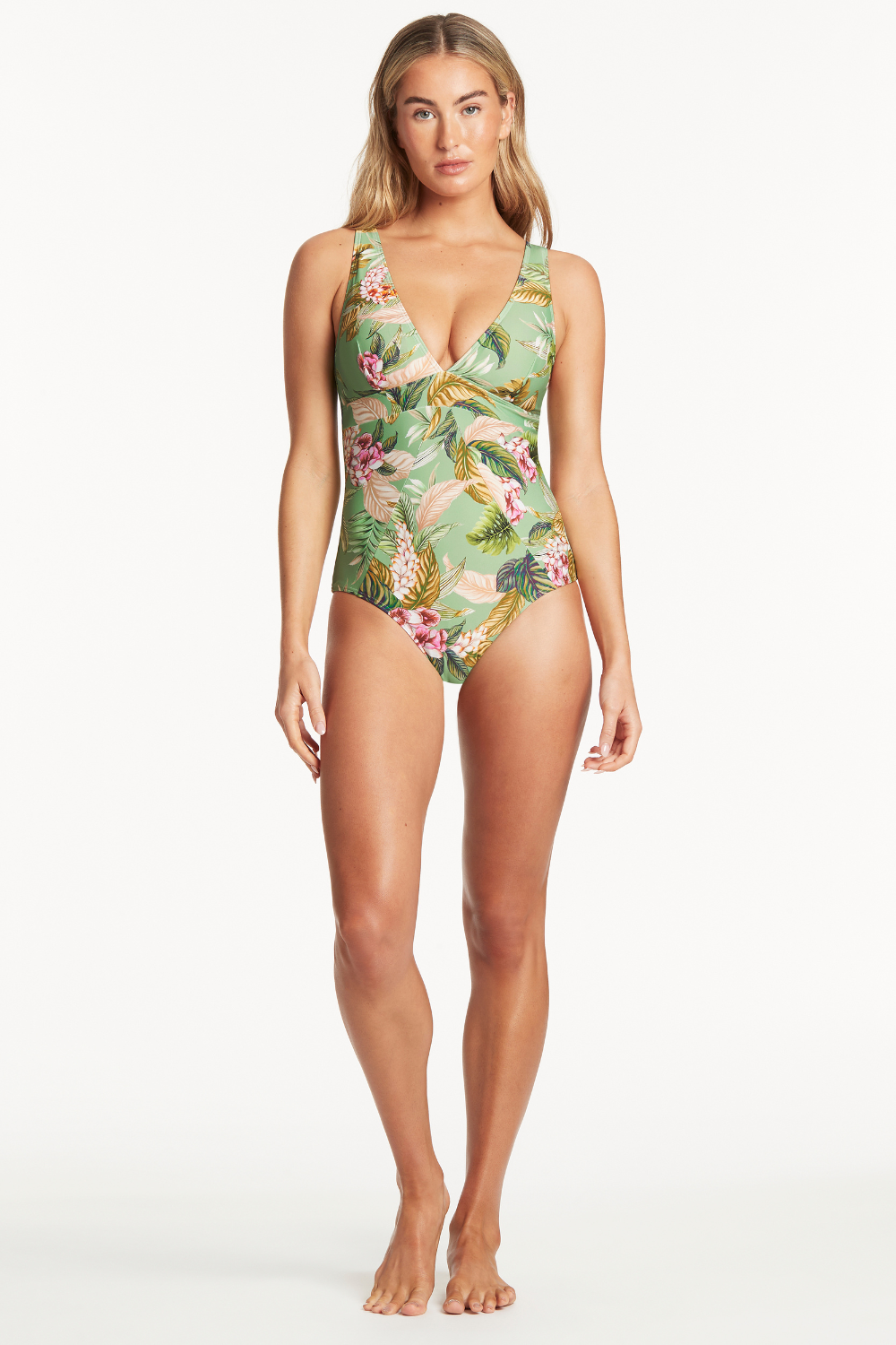 Sea Level Lost Paradise Swimsuit Green