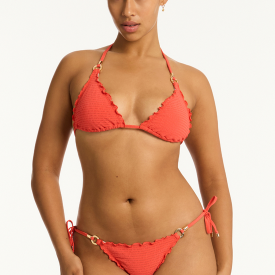 Sea Level Messina Triangle Bikini Top Flame