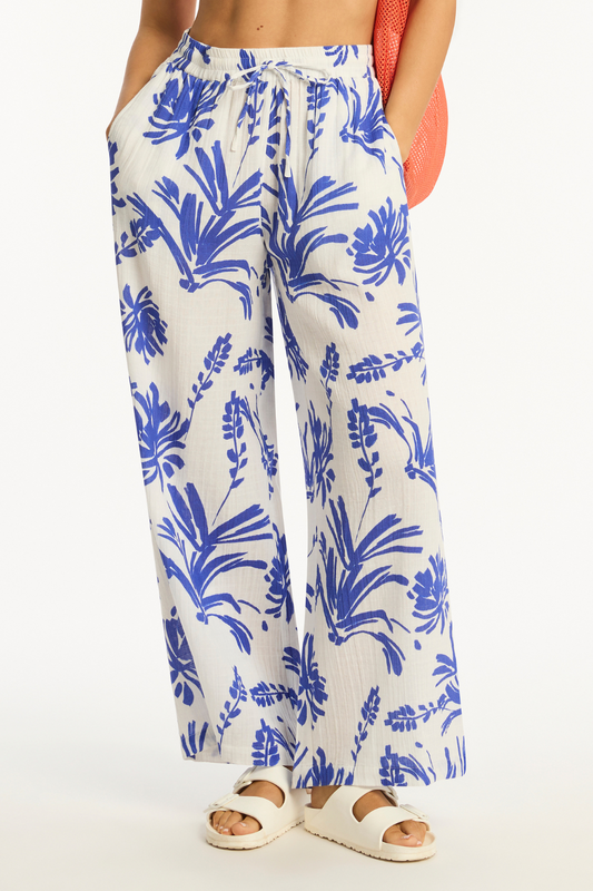 Sea Level Tradewind Beach Pants Cobalt